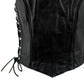 Women's XS761 Classic Braided Leather Vest with Side Laces - image 4