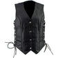 Women's XS761 Classic Braided Leather Vest with Side Laces - image 8