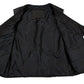 Women's XS776 Black Braided Motorcycle Leather Vest with Zipper Closure - image 6