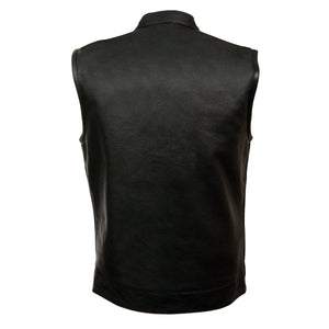 Z1R3710 Men’s ’30-06’ Black Motorcycle Leather Vest — image 2