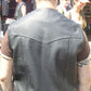 Outlaw Collarless Club Leather Vest