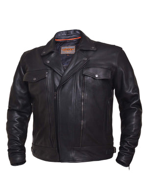 Men's Ultra Cruiser Motorcycle  Leather Jacket