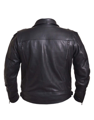 Men's Ultra Cruiser Motorcycle  Leather Jacket