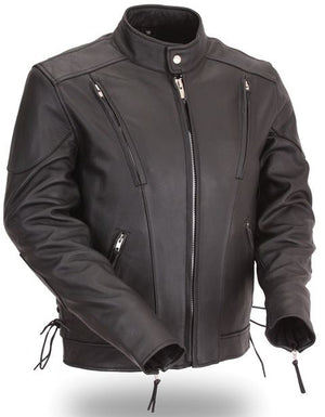 Classic Vented Leather Jacket