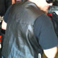 Men's Motorcycle Leather Vest -Side Laced