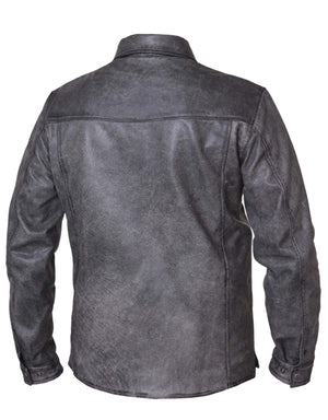 Men's Premium Lightweight Leather Motorcycle Shirt