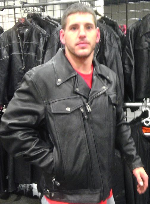 HighendMen'sUtilityCruisingleatherJacket