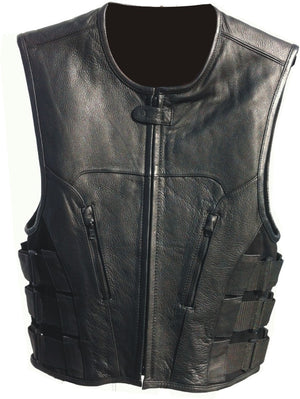 Men's SWAT Style Zipper Front Vest