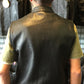 Outlaw Leather Club Vest Zipper/Snap Inside Gun Pockets