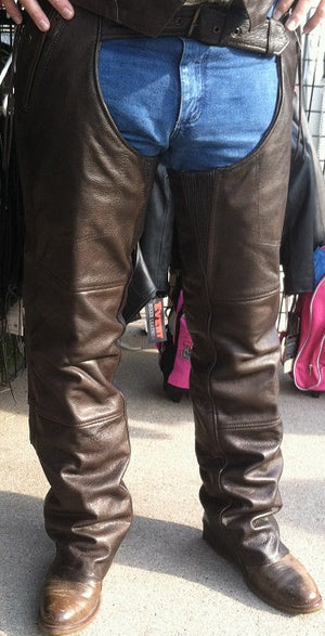 Dark Brown Leather Thermal Lined Chap