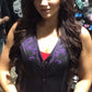 Purple reflective tribal eagle women vest