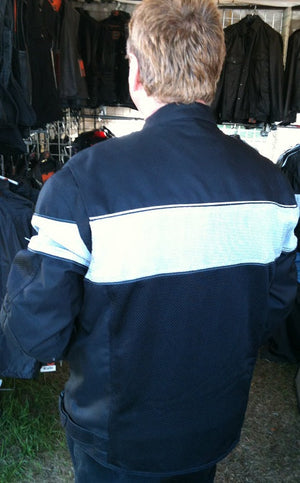 Mojave mesh jacket gray stripe
