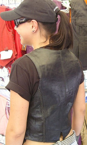 Women Braid and lace up side Vest The Classic