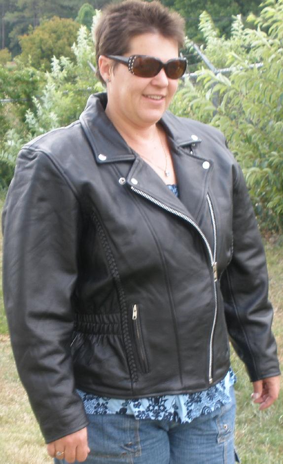 Women Leather Motorcycle Jacket