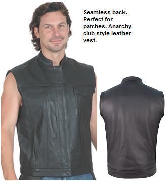 PATCH HOLDER CLUB LEATHER VEST