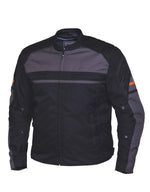 Men's Revolution Gear 2-tone Nylon Motorcycle Jacket