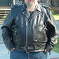 Tall Classic Motorcycle Leather Jacket - Biker Long Sleeve MC Jacket - SH1011T
