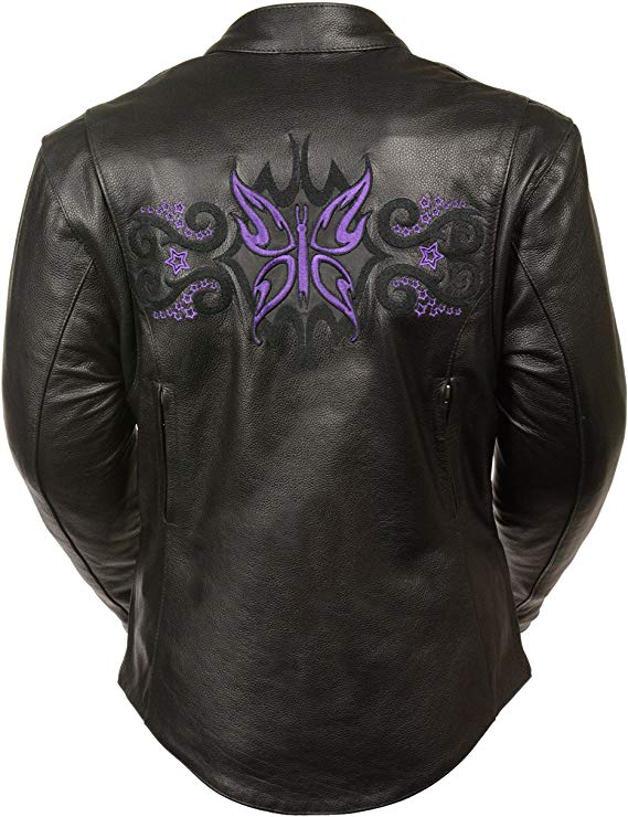 Ladies Jacket w/ Stud & Wings Detailing