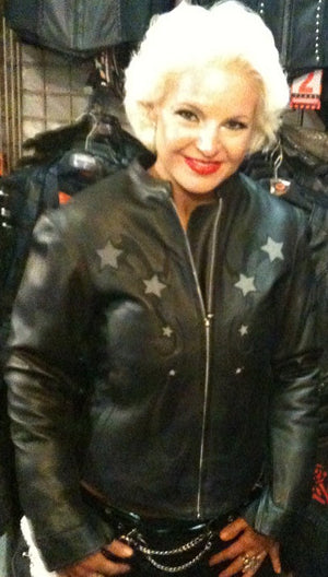 Star leather jacket - Reflective