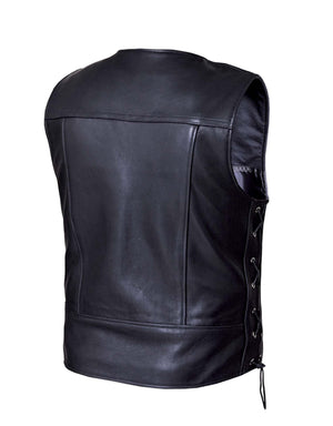Men's Ultra Motorcycle Leather Vest