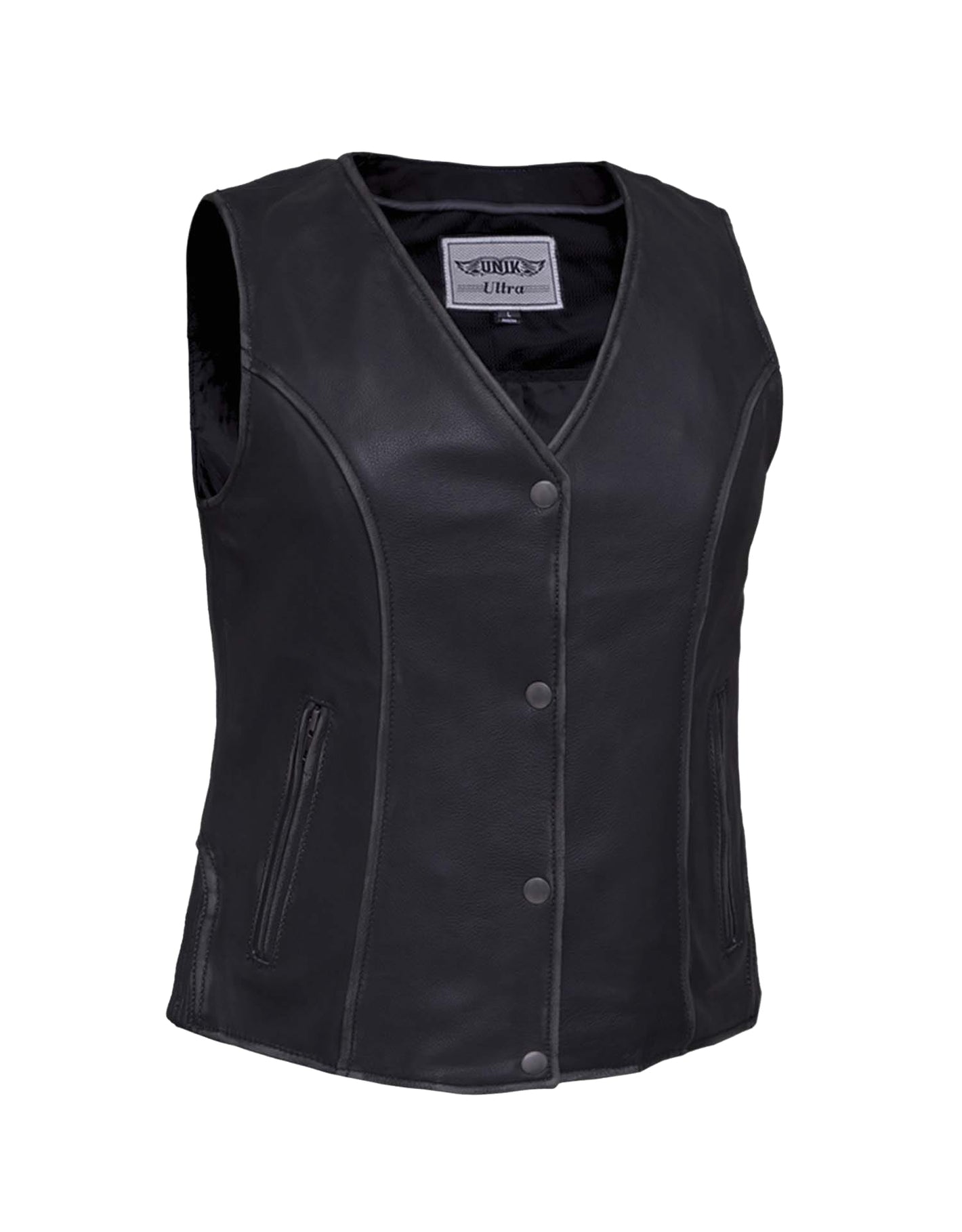 Ladies Durango Gray Ultra Motorcycle Vest