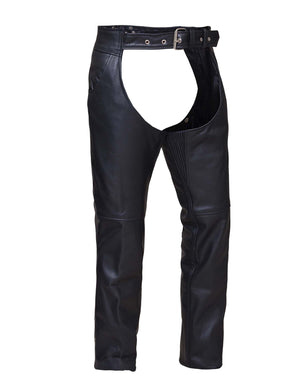 Unisex Jean Pocket Motorcycle Chaps with Spandex - 7107.00
