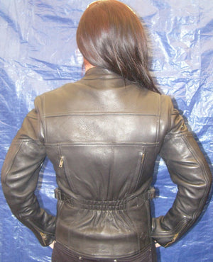 women kass scooter leather jacket