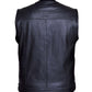 Men's Premium SOA Style Collarless Leather Club Vest