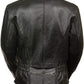 Ladies leather Jacket with Braid & Stud Back Detailing