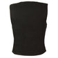 Ladies Zipper Front Denim Vest w/ V Neck Collar