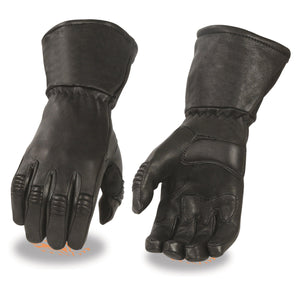 Men's Deerskin Leather Thermal Lined Gauntlet Glove
