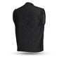 Haywood - Black Denim Men's Motorcycle Vest