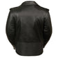 Ladies Full Length Traditional Leather Police Jacket