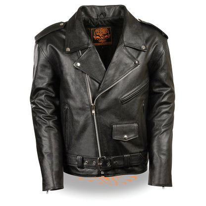 Youth Sized Traditional Style Police Biker Jacket