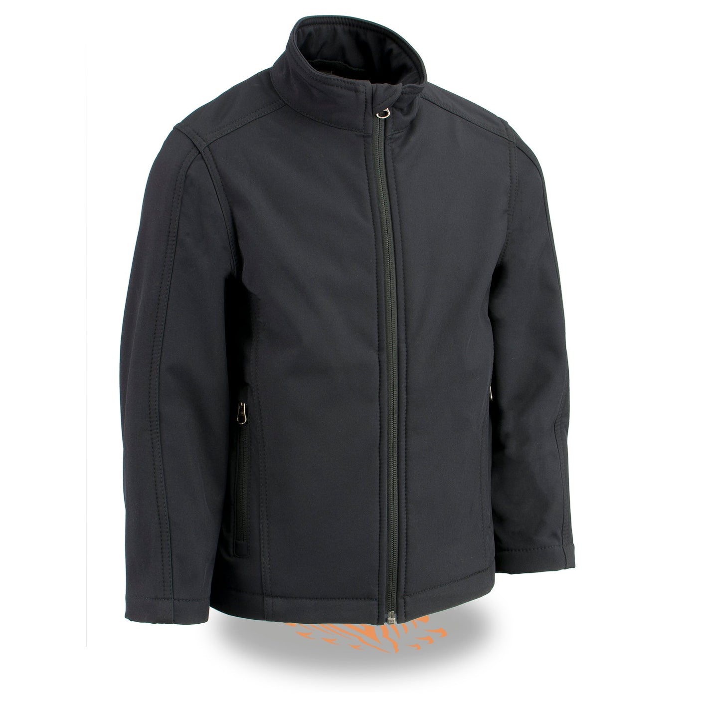 Youth Sized Waterproof Lightweight Zipper Front Soft Shell Jacket
