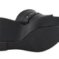 Women Open Toe Wedge W/ Rivet Detail