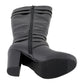 Women Studded Strap Boot w/ Platform Heel
