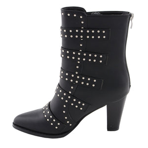 Ladies Buckle Up Boot w/ Studded Bling