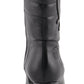 Women High Heel Boot w/ Zipper Accents