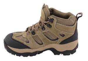Women Waterproof Brown Hiking Boot