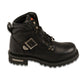 Mens 6 Inch Side Buckle Boot-Wide