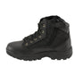 Mens 6" Leather Tactical Lace Front Boot with Side Zipper Entry