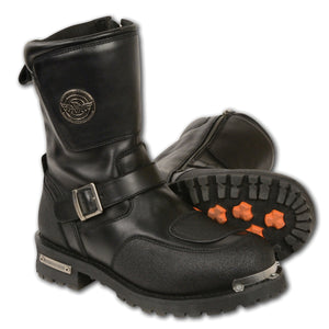 Men's Strap Boot w/ Reflective Piping & Gear Shift Protection