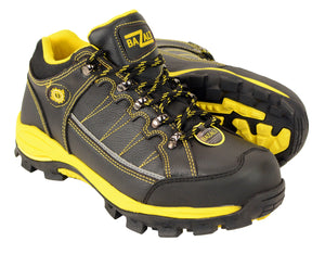 MBM9121ST-Men's Black & Yellow Water & Frost Proof Leather Shoe w/ Composite Toe