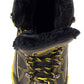 MBM9125ST-Men's Black & Yellow Water & Frost Proof Leather Boots w/ Faux Fur Lining & Composite Toe