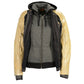 Women's Two Tone Denim & Leather Scuba Jacket w/ Full Hoodie Jacket Liner