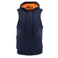 Mens Triple Option Club Style Vest with Fully Removable Hoodie Jacket