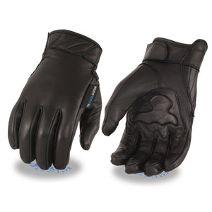 Men's Leather Gloves with Gel Palm, Cool Tec Technology - Touch Screen Fingers