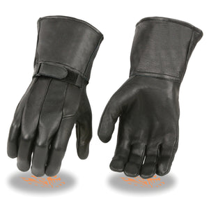 Men's Light Lined Gauntlet Gloves w/ Wrist Strap