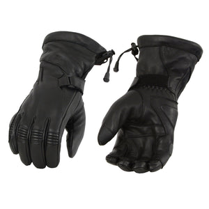 Men's Deerskin Leather Gauntlet Gloves w/ Draw String
